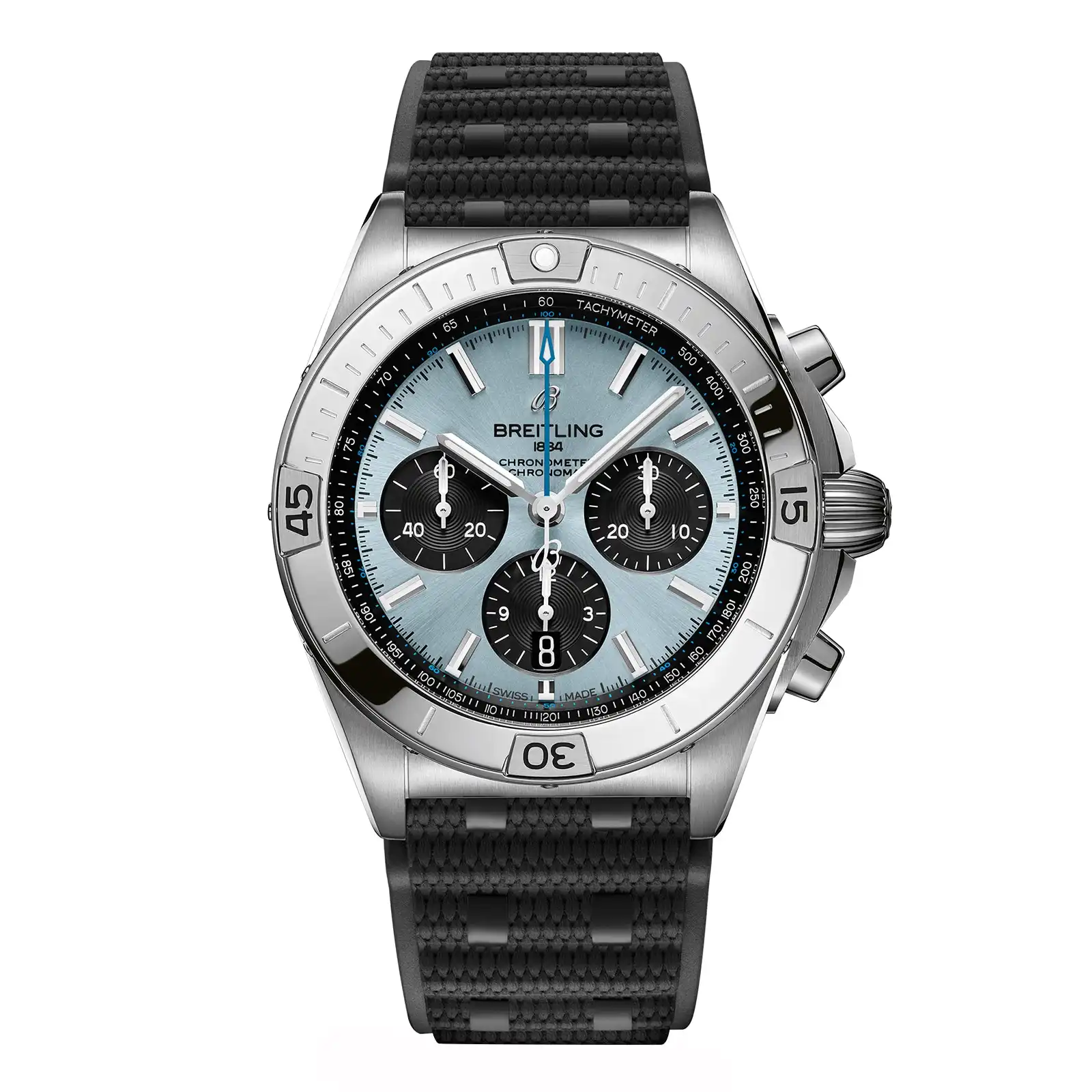 chk240r2nc2.webp Replica Breitling Chronomat B01 Chronograph 42mm Mens Blue Rubber PB0134101C1S2 - Image 1
