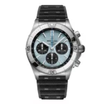Replica Breitling Chronomat B01 Chronograph 42mm Mens Blue Rubber PB0134101C1S2 - Image 9