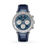 Replica Breitling Navitimer Chronograph 41mm Mens White Eyed Blue Dial AB0139631C1P1
