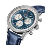 Replica Breitling Navitimer Chronograph 41mm Mens White Eyed Blue Dial AB0139631C1P1 - Image 2