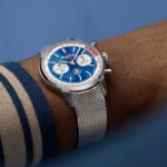 Replica Breitling Top Time B01 Classic Cars Shelby Cobra 41mm Mens Mesh Strap AB01763A1C1A1 - Image 5