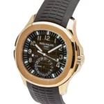 Replica Patek Philippe Aquanaut 5164R-001 'Travel Time Tiffany u0026 Co.' Rose Gold Brown Dial - Image 3