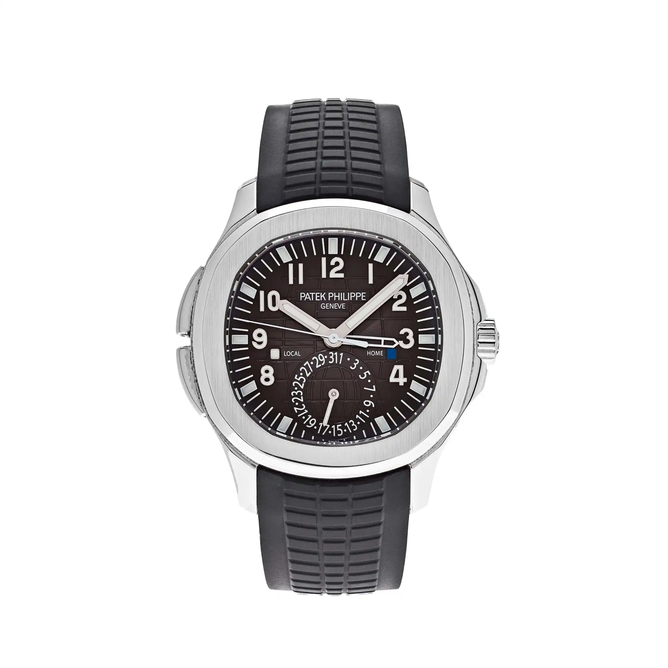 gfc5kxkkjsm.webp Replica Patek Philippe Aquanaut 5164A-001 Travel Time Stainless Steel Black Dial (2013) - Image 1