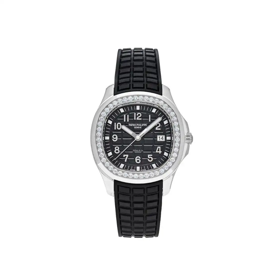 ztn4jddv2ir.webp Replica Patek Philippe Aquanaut Luce 5267/200A-001 'Ladies Tiffany u0026 Co.' Black Dial Diamond Bezel - Image 1