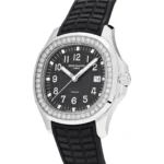 Replica Patek Philippe Aquanaut Luce 5267/200A-001 'Ladies Tiffany u0026 Co.' Black Dial Diamond Bezel - Image 3