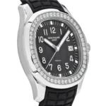 Replica Patek Philippe Aquanaut Luce 5267/200A-001 'Ladies Tiffany u0026 Co.' Black Dial Diamond Bezel - Image 4