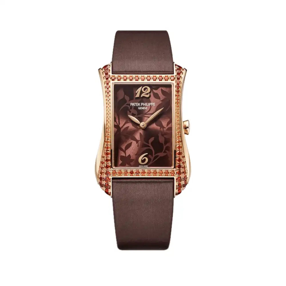 bz5dijwvuyx.webp Replica Patek Philippe Gondolo 4962/200R-001 Rose Gold Spessartine Bezel Bregu - Image 1