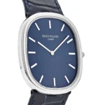 Replica Patek Philippe Golden Ellipse 5738P-001 Platinum Blue Dial - Image 4