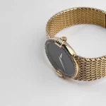 Replica Patek Philippe Ellipse Vintage Yellow Gold Black Onyx Dial Diamond Bezel - Image 4