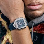 Replica Patek Philippe Cubitus 5822P-001 Platinum Blue Dial - Image 2