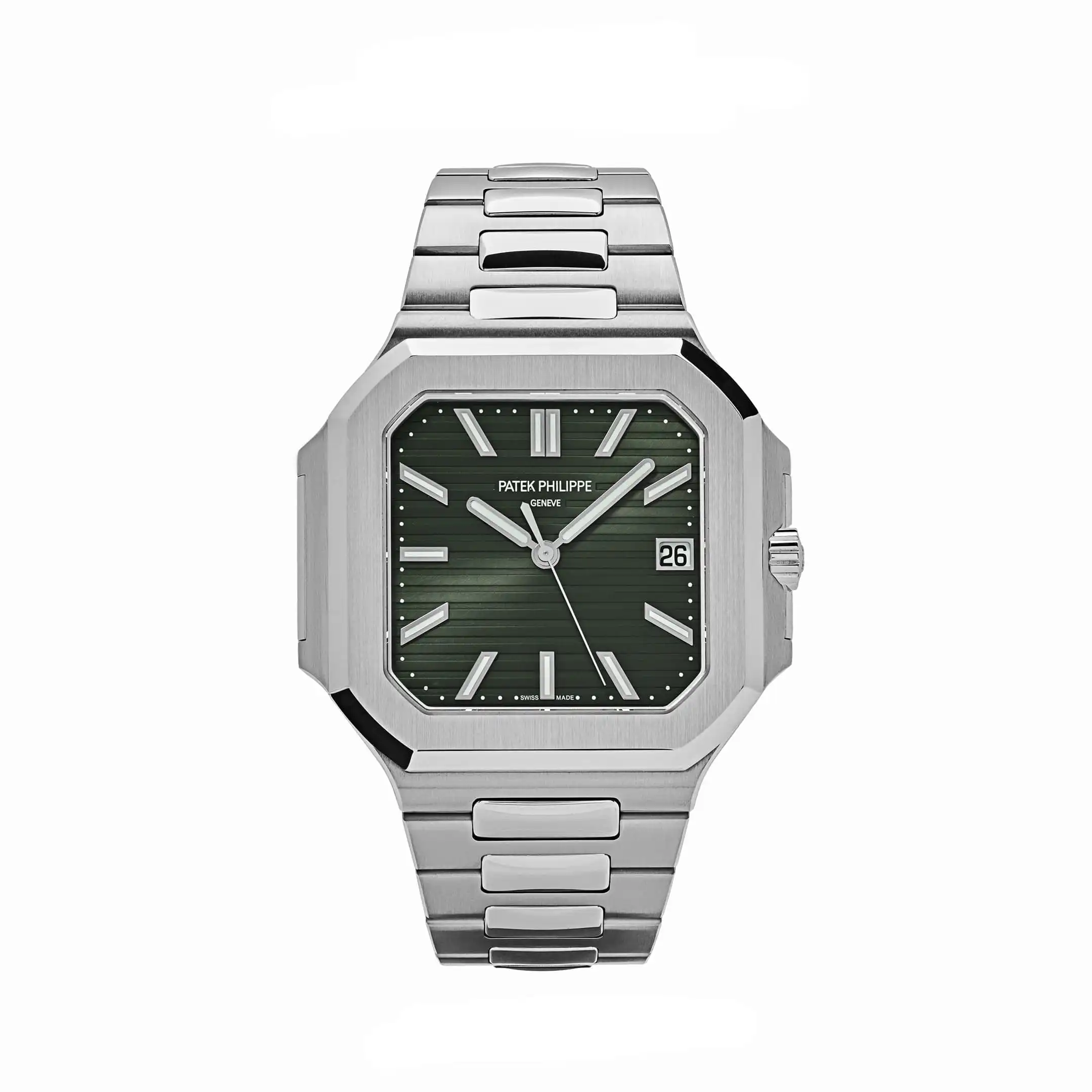 dvirnabb0fj.webp Replica Patek Philippe Cubitus 5821/1A-001 Stainless Steel Green Dial - Image 1
