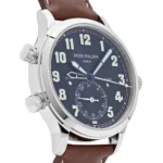 Replica Patek Philippe Calatrava 5524G-001 'Pilot' Travel Time White Gold - Image 4
