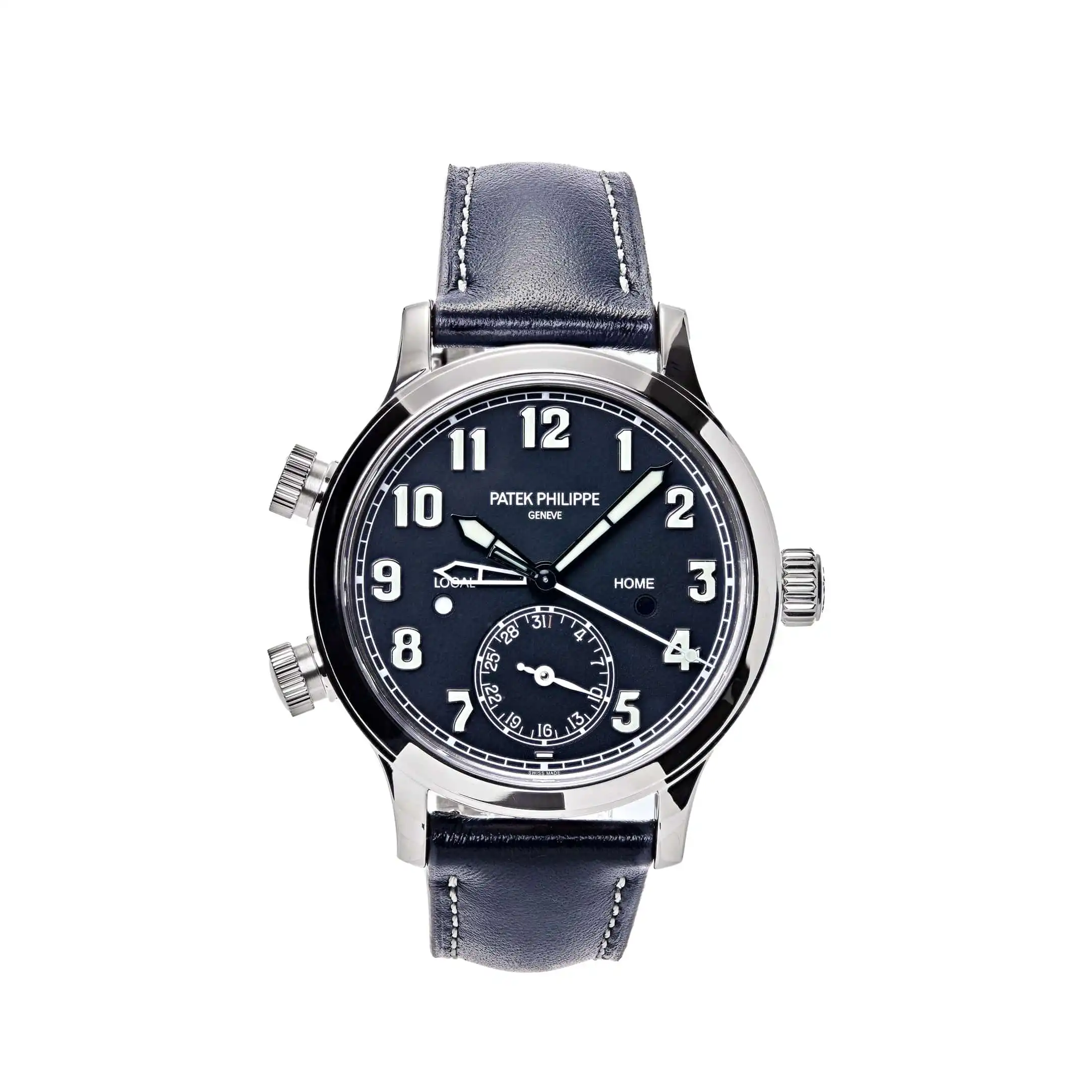 c5vyy5m0yu3.webp Replica Patek Philippe Calatrava 7234G-001 Pilot Travel Time White Gold - Image 1