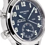 Replica Patek Philippe Calatrava 7234G-001 Pilot Travel Time White Gold - Image 3
