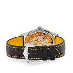 Replica Patek Philippe Calatrava 6007G-001 White Gold Black Dial Yellow Accents - Image 6