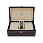 Replica Patek Philippe Calatrava 6007G-001 White Gold Black Dial Yellow Accents - Image 7