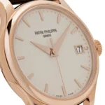 Replica Patek Philippe Calatrava 5227R-001 Date Rose Gold Ivory Dial - Image 5
