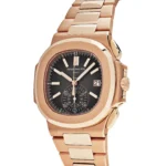 Replica Patek Philippe Nautilus 5980/1R-001 'Tiffany u0026 Co.' Chronograph Date Rose Gold - Image 2