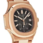 Replica Patek Philippe Nautilus 5980/1R-001 'Tiffany u0026 Co.' Chronograph Date Rose Gold - Image 3
