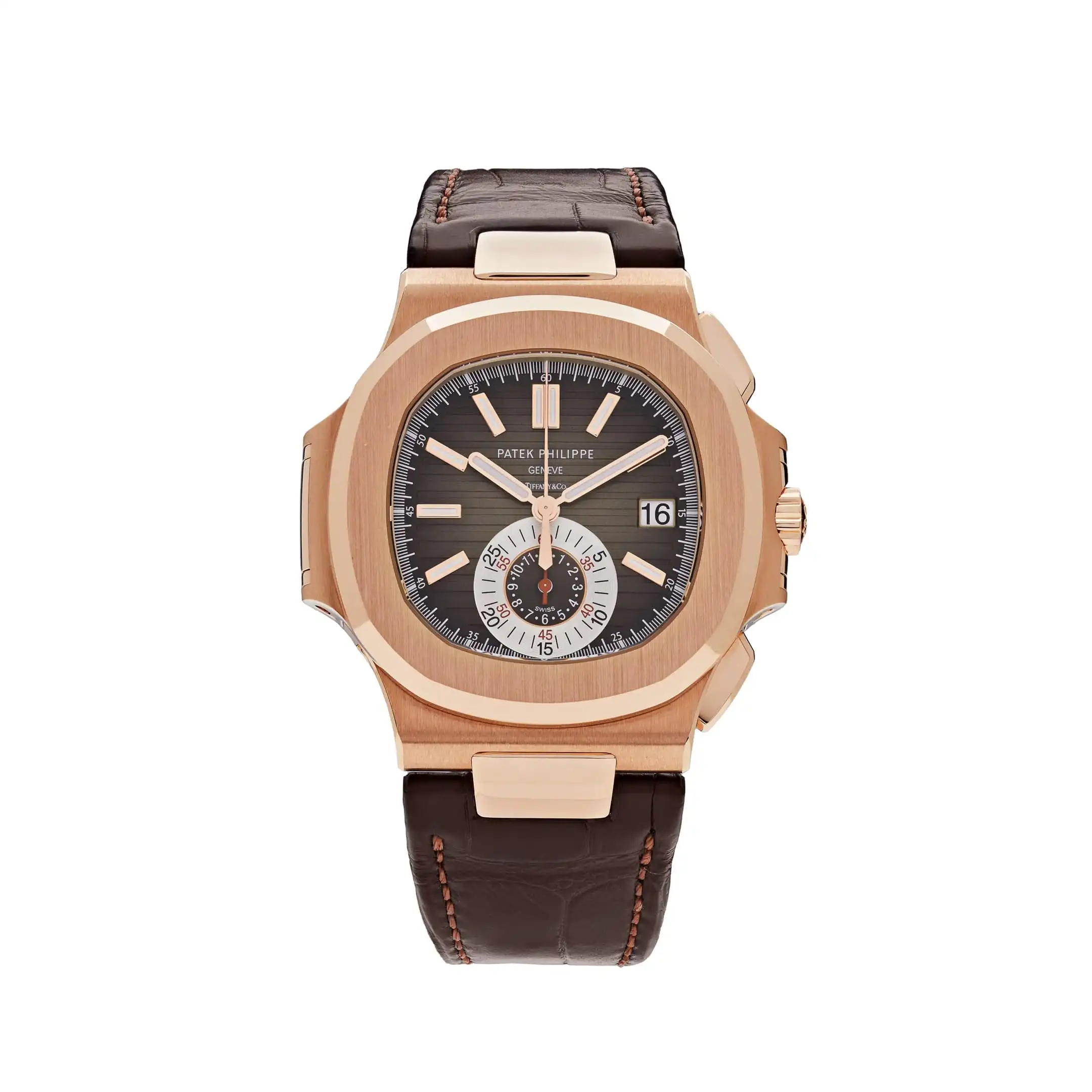 e1kw1z2wlb1.webp Replica Patek Philippe Nautilus 5980R-001 'Tiffany u0026 Co' Chronograph Date Rose Gold - Image 1