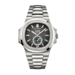 Replica Patek Philippe Nautilus Annual Calendar Moon Phase Tiffany Grey Dial 5726/1A-001
