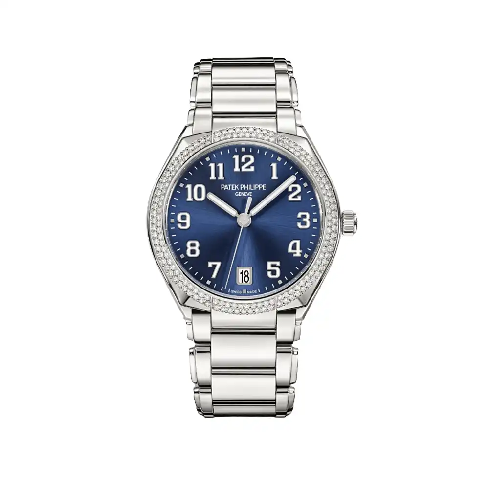 knl5vjsugcn.webp Replica Patek Philippe Twenty-4 7300/1200A-001 'Ladies' Stainless Steel Blue Dial - Image 1