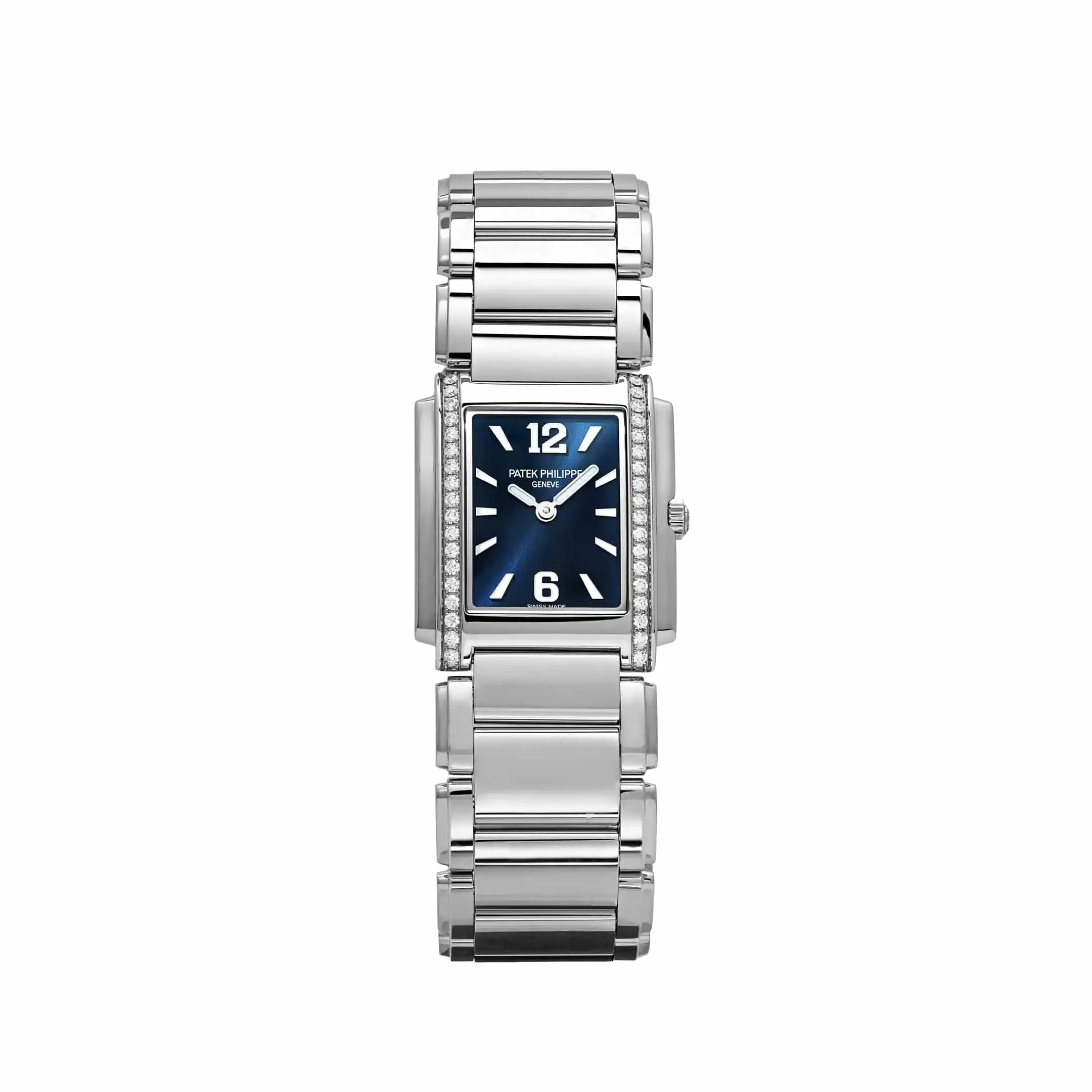 grz4ehiccl5.webp Replica Patek Philippe Twenty-4 4910/1200A-001 'Ladies' Quartz Blue Dial Diamond Bezel - Image 1
