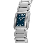 Replica Patek Philippe Twenty-4 4910/1200A-001 'Ladies' Quartz Blue Dial Diamond Bezel - Image 3