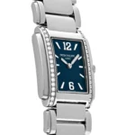 Replica Patek Philippe Twenty-4 4910/1200A-001 'Ladies' Quartz Blue Dial Diamond Bezel - Image 4