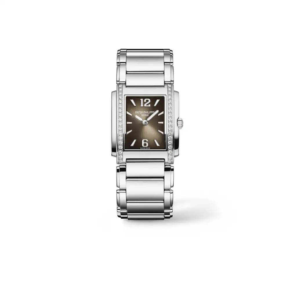 r4vlwdw4nii.webp Replica Patek Philippe Twenty-4 'Ladies' 4910/1200A-010 Quartz Stainless Steel Gray Dial Diamond - Image 1
