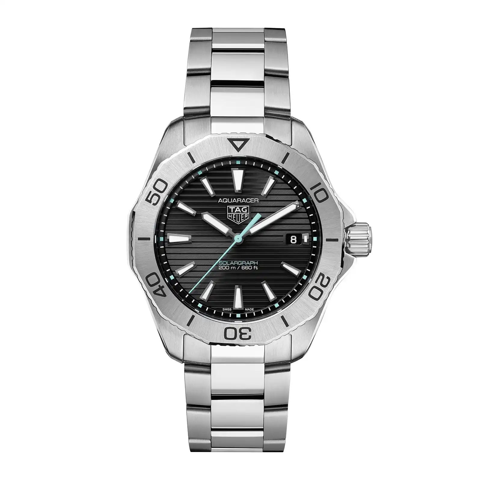 u3acbanjbim.webp TAG Heuer Aquaracer 200 Professional Solargraph 40mm Mens Replica Black WBP1114.BA0000 - Image 1