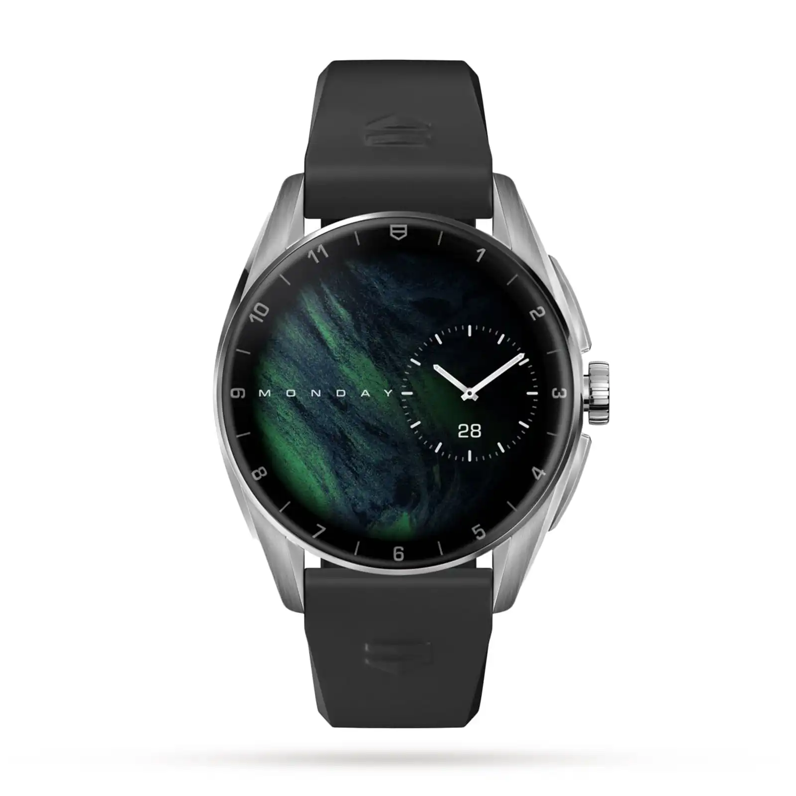 z3an25l0sky.webp TAG Heuer Connected Calibre E4 42mm - 2022 - Steel Case (SBR80 42mm) - Black Rubber Strap Smart Replica SBR8010.BT6255 - Image 1