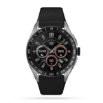 TAG Heuer Connected Calibre E4 45mm - 2022 - Steel Case - Black Rubber Strap Smart Replica SBR8A10.BT6259