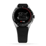 TAG Heuer Connected Calibre E4 45mm - 2022 - Steel Case - Black Rubber Strap Smart Replica SBR8A10.BT6259 - Image 2