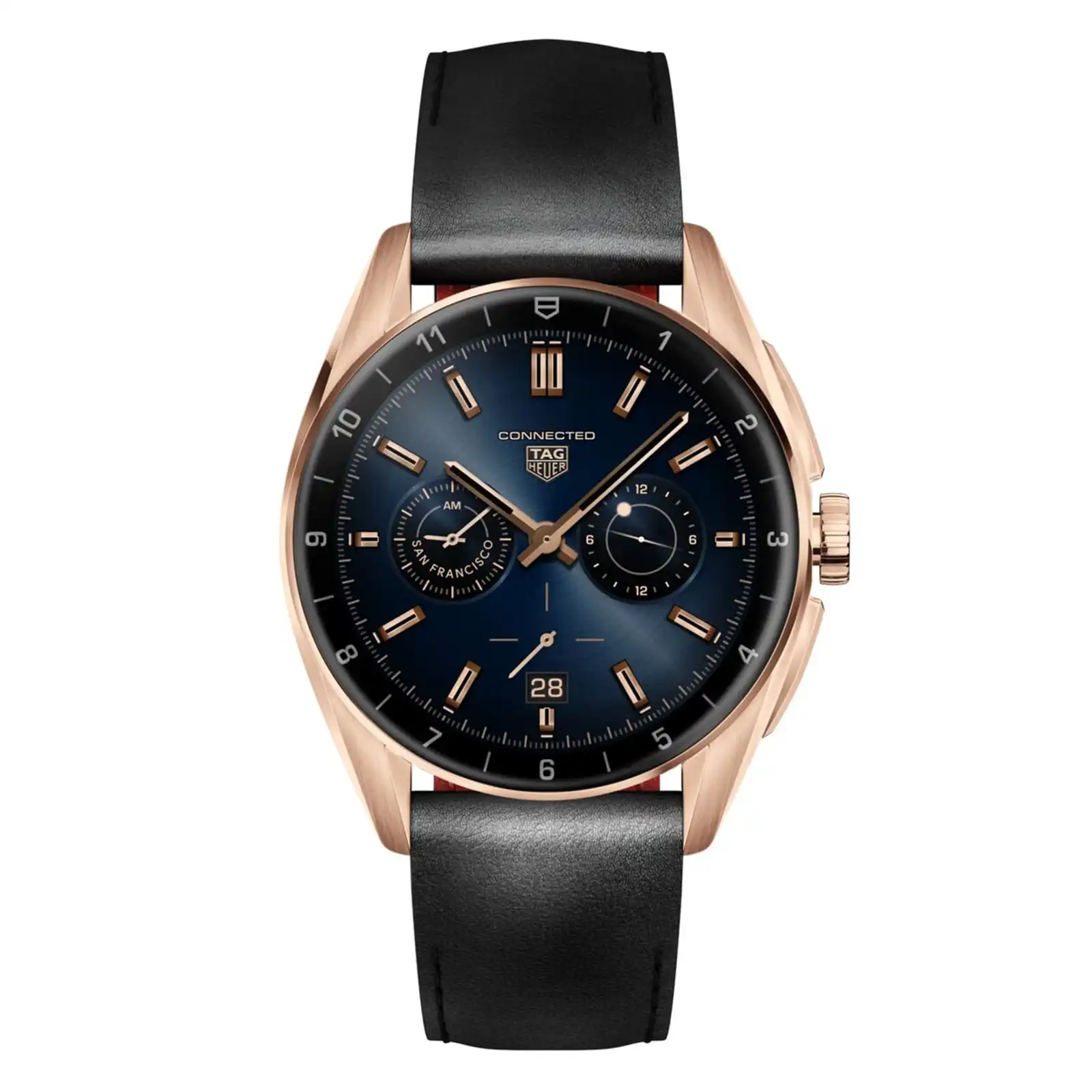 rmfuntnnr1h.webp TAG Heuer Connected Calibre E4 Golden Bright Edition 42mm Mens Replica Smart Replica SBR8011.BC6652 - Image 1