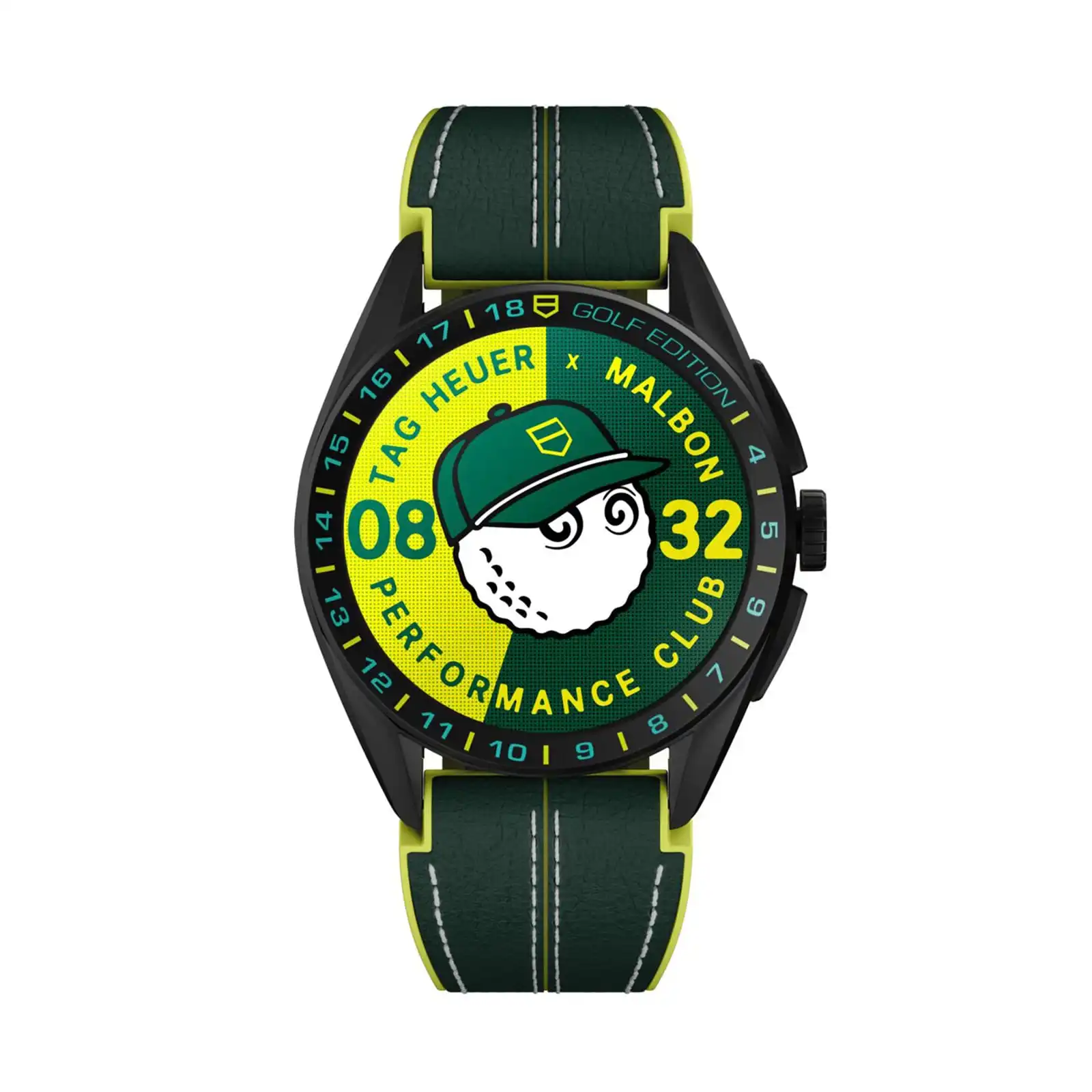 krs4qawxw3p.webp TAG Heuer Connected Calibre E4 X Malbon Golf Edition Special Edition 45mm Mens Replica Green SBR8A85.EB0338 - Image 1