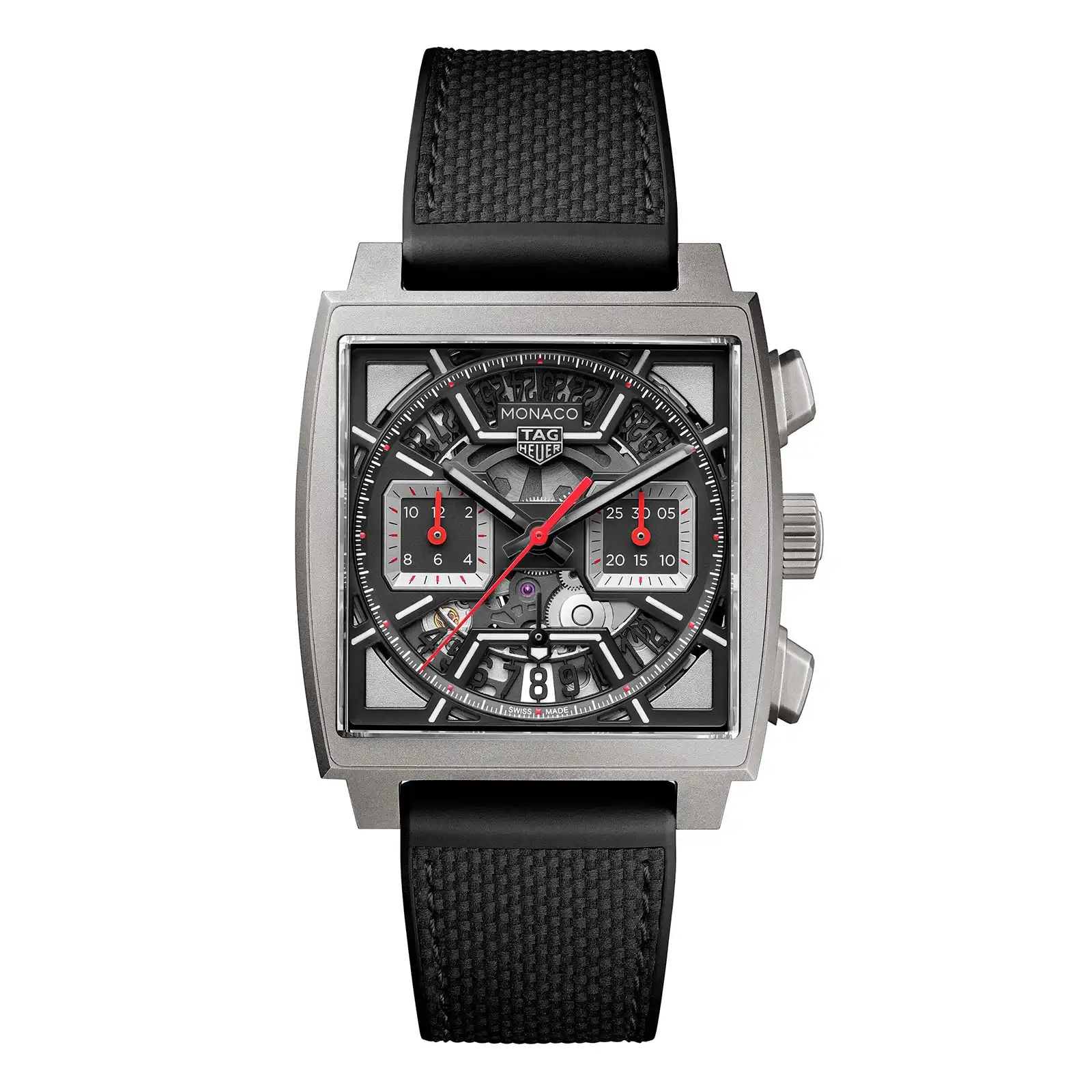tmgmy4p440k.webp TAG Heuer Monaco Chronograph 39mm Mens Replica Titanium Black CBL2183.FT6236 - Image 1