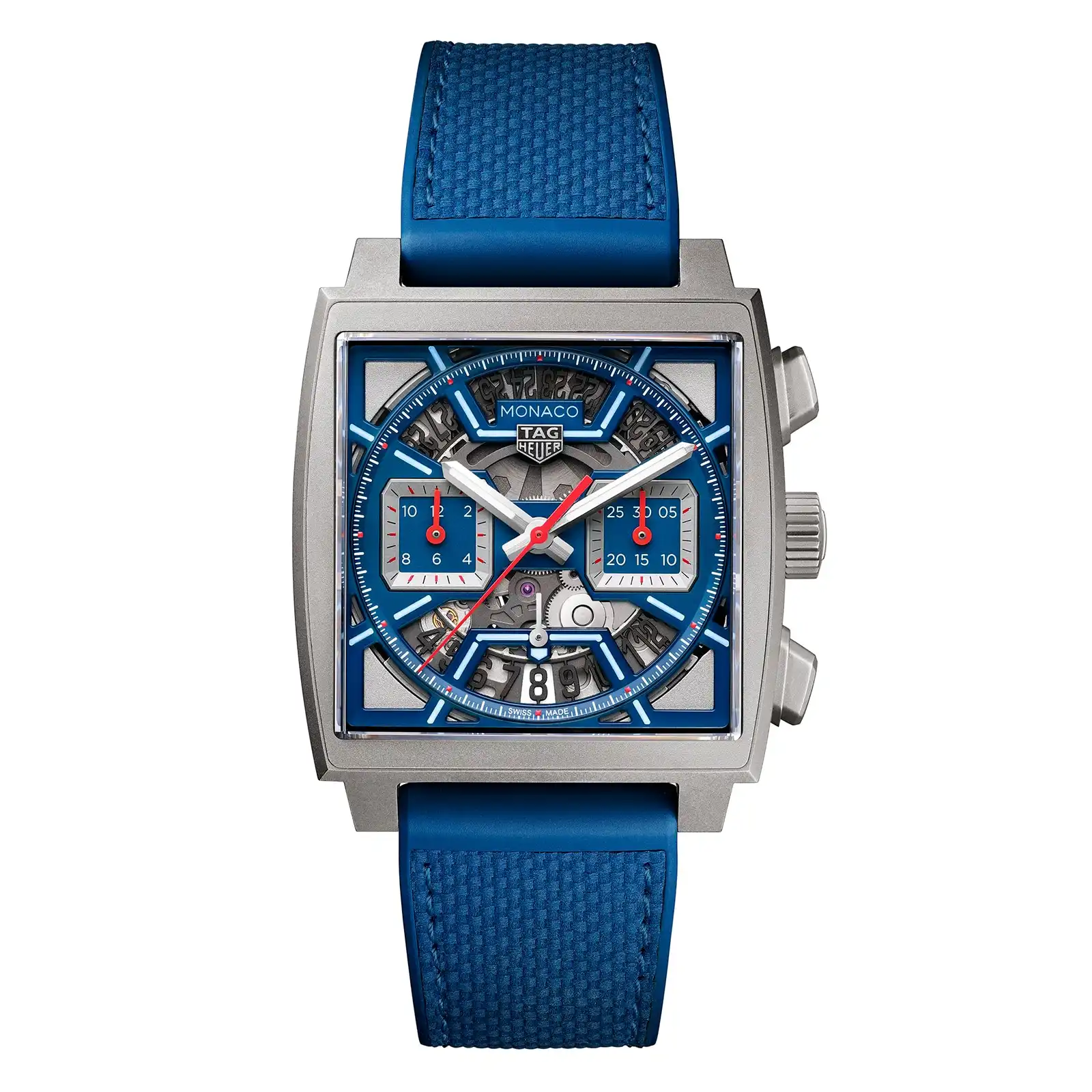 y1ui42smscr.webp TAG Heuer Monaco Chronograph 39mm Mens Replica Titanium Blue CBL2182.FT6235 - Image 1