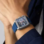 TAG Heuer Monaco Chronograph 39mm Mens Replica Titanium Blue CBL2182.FT6235 - Image 9