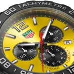 TAG Heuer Formula 1 Quartz Chronograph 200M 43mm Mens Replica Yellow Rubber CAZ101AM.FT8054 - Image 3