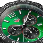 TAG Heuer Formula 1 Quartz Chronograph 200M 43mm Mens Replica Green Rubber CAZ101AP.FT8056 - Image 3