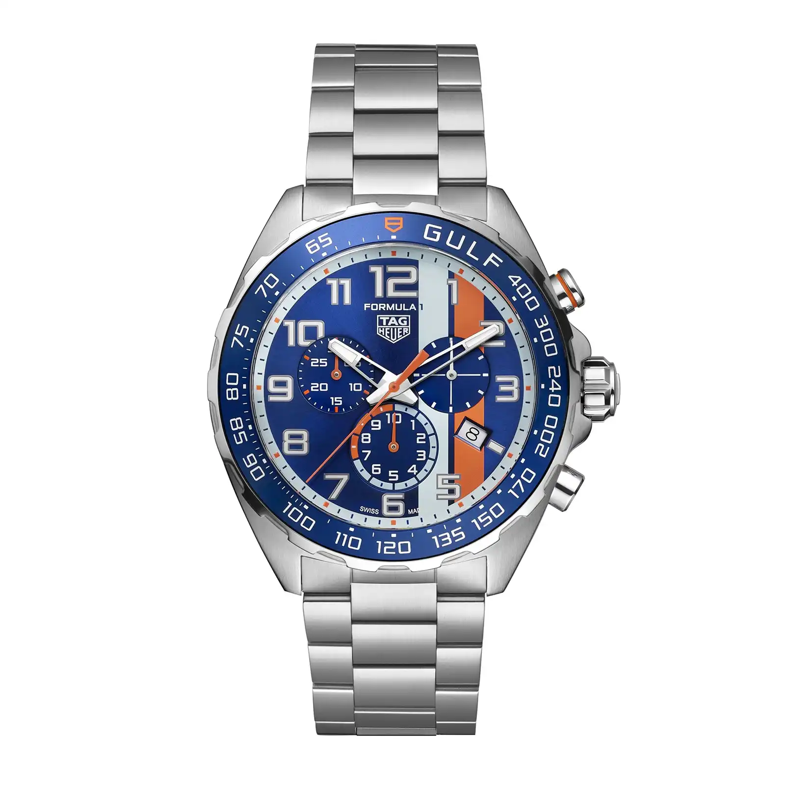 uklpxxcvn2b.webp TAG Heuer Formula 1 Chronograph X Gulf 43mm Mens Replica CAZ101AT.BA0842 - Image 1