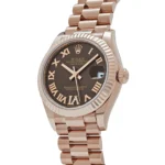 Rolex Datejust Replica 278275 'Ladies' Rose Gold Diamond Chocolate Dial President - Image 3
