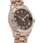 Rolex Datejust Replica 278275 'Ladies' Rose Gold Diamond Chocolate Dial President - Image 4