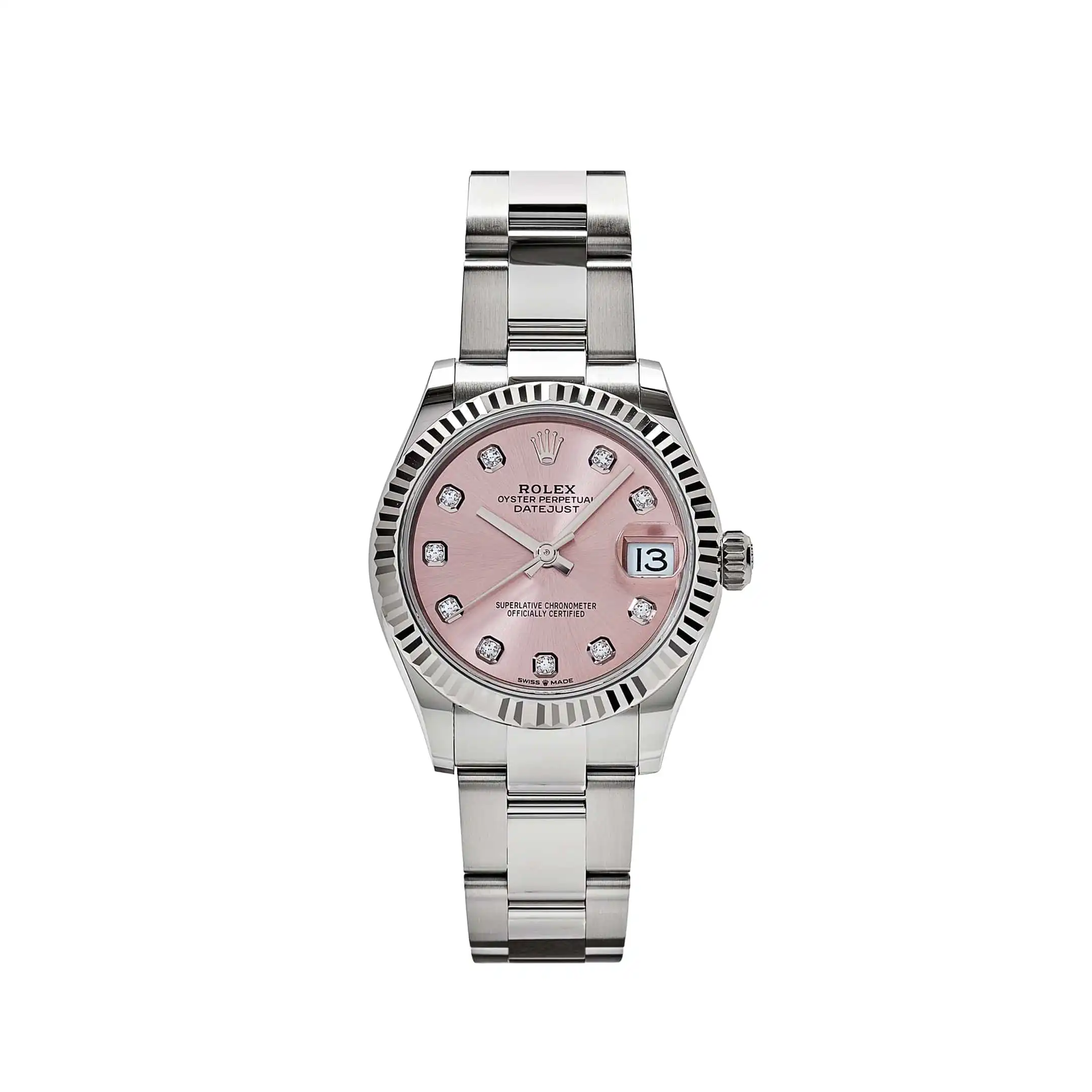 0s2s2kmskw5.webp Rolex Datejust Replica 278274 'Ladies' Stainless Steel Pink Diamond Dial - Image 1