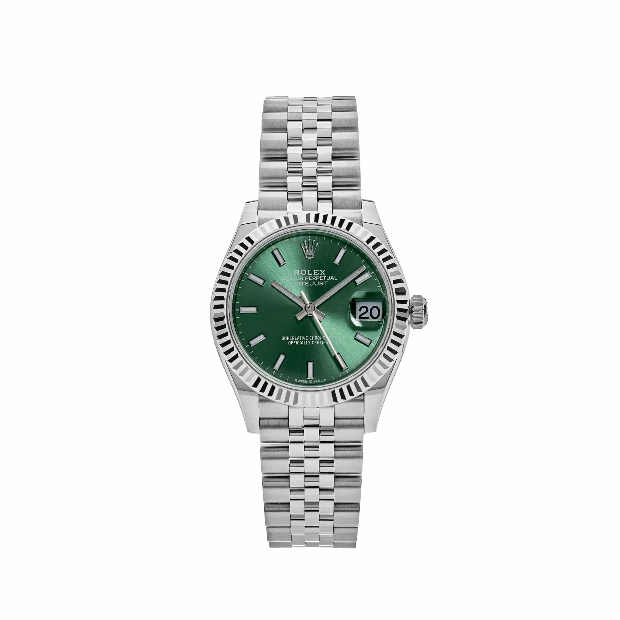fpsupw2rt53.webp Rolex Datejust Replica 278274 'Ladies' Stainless Steel Green Dial - Image 1
