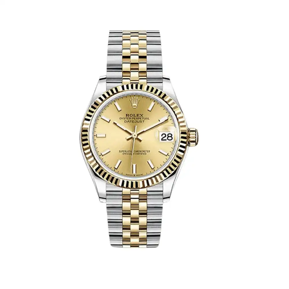 sdc5j3mcg0k.webp Rolex Datejust Replica 278273 Ladies Yellow Gold Stainless Steel Champagne D - Image 1