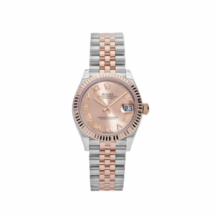 Rolex Datejust Replica 278271 'Ladies' Rose Gold Stainless Steel Roman Pink Dial Jubilee