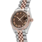 Rolex Datejust Replica 278271 'Ladies' Rose Gold Stainless Steel Roman Chocolate Dial Jubilee - Image 3