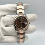 Rolex Datejust Replica 178341 Ladies Rose Gold Stainless Steel Chocolate Dia - Image 2